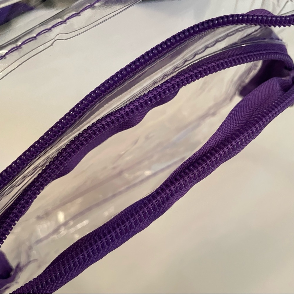 Clear and Purple Stadium Approved Fanny Pack Bag-UW Whitewater - Picture 8 of 8